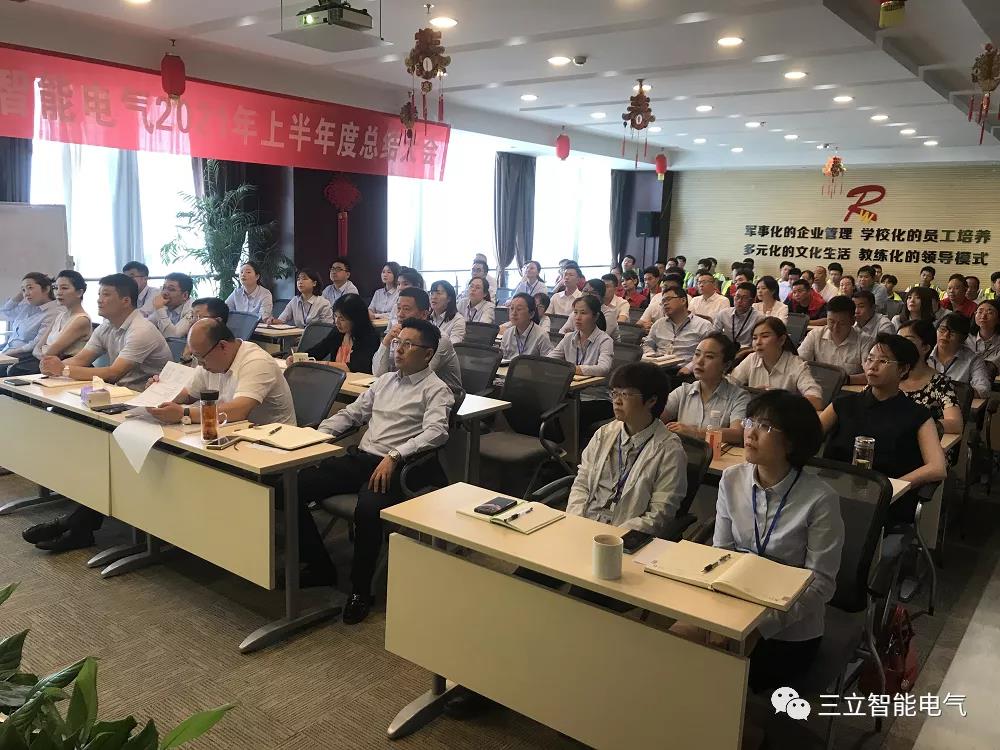 三立智能电气|2021年上半年年度工作总结及下半年工作部署大会(图1)